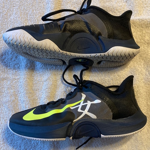 Nike Tennis Naomi Osaka Black and Neon Yellow Tennis Shoes - Picture 4 of 13